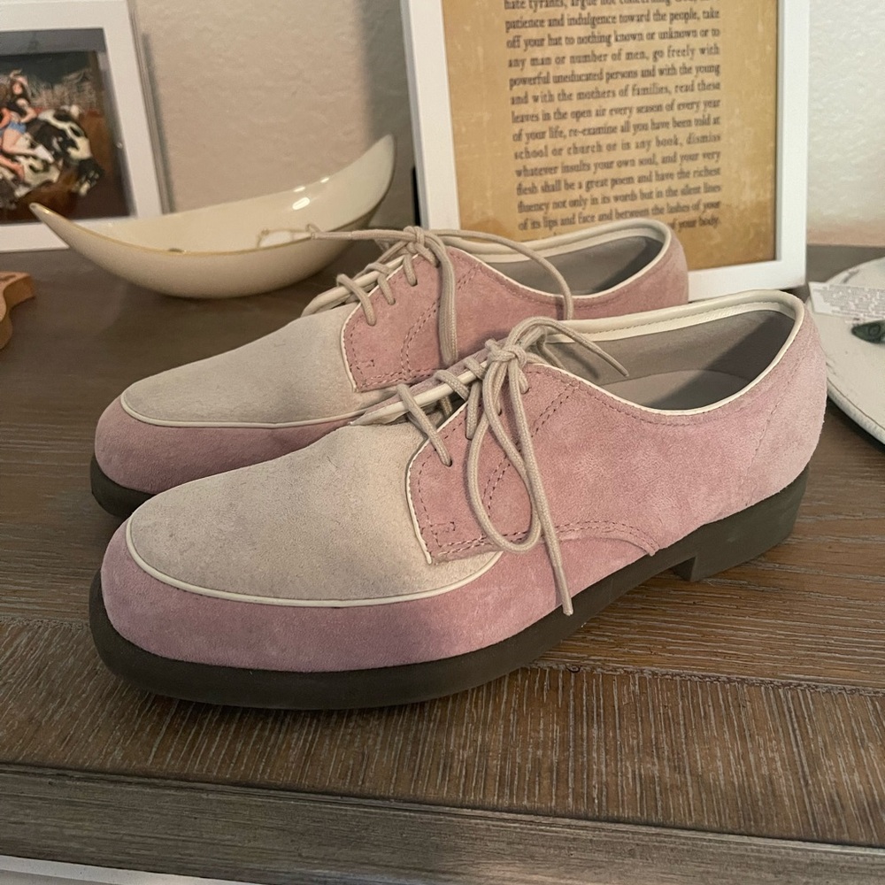 Women’s Vintage Hushpuppies Suede Oxford Shoes